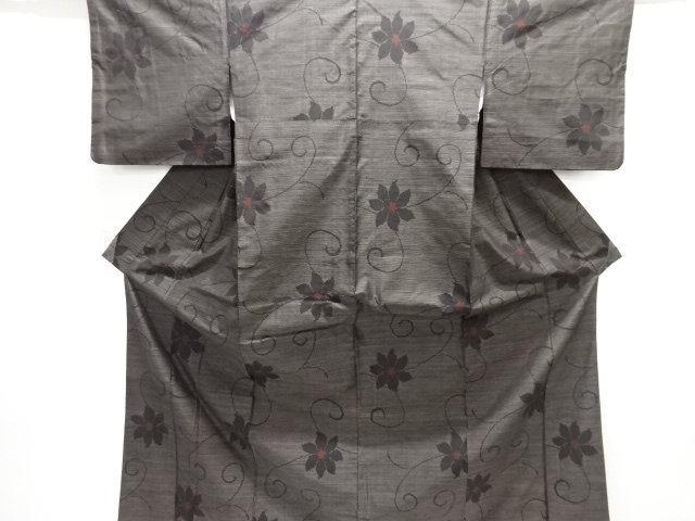 Japanese Kimono / Tsumugi Omeshi Silk